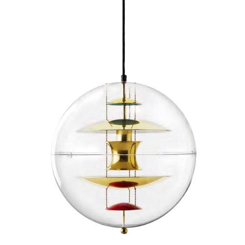 Verpan VP Globe Brass Pendant Lamp