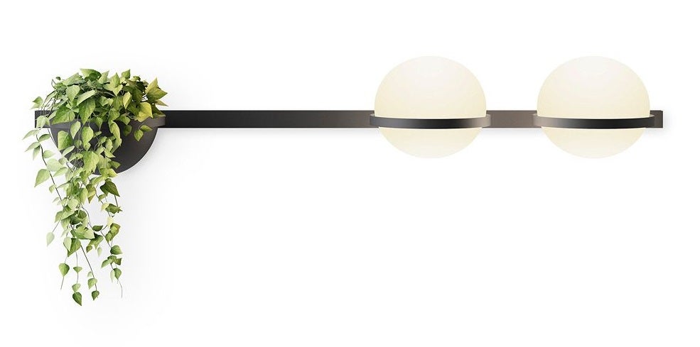 Vibia Palma 3704 Horizontal Double Wall Lamp with Planter