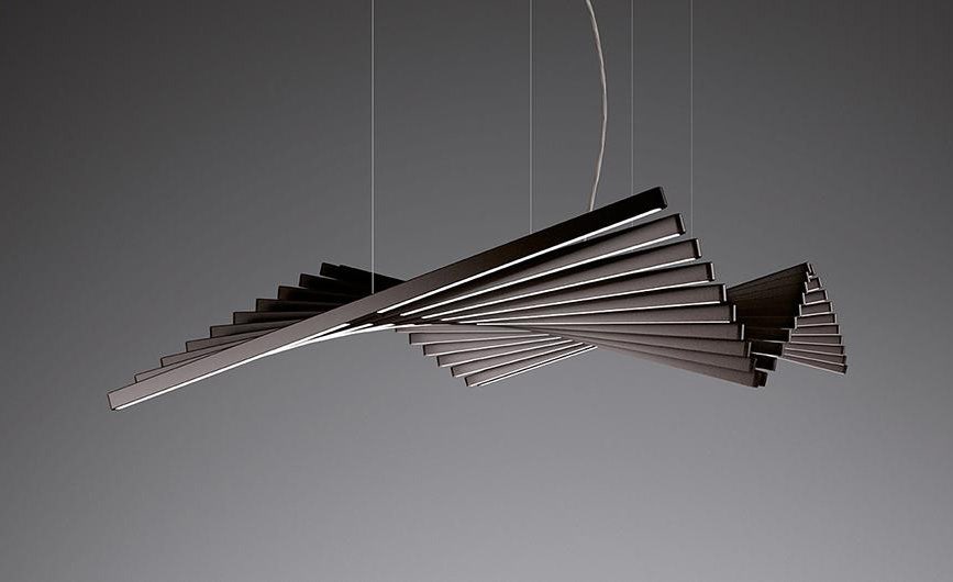 Vibia Rhythm 2122 30-Strip Horizontal Down Pendant Lamp