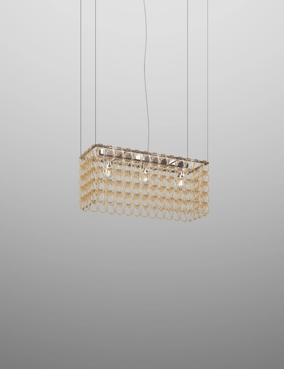 Vistosi Minigiogali Rectangular Suspension Lamp