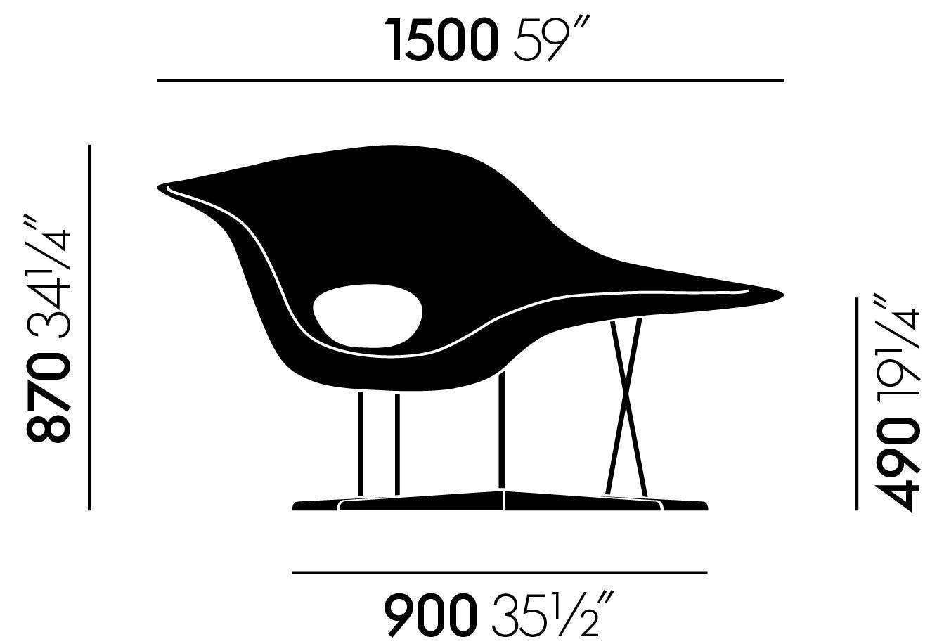 Vitra Eames La Chaise Chair