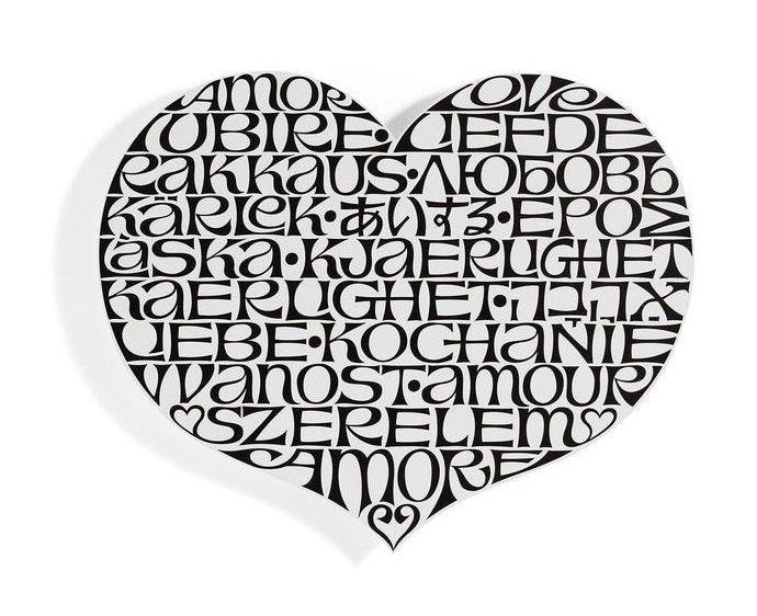 Vitra ヴィトラ ハート　l Wall Relief Vitra Metal Wall Relief - International Love Heart