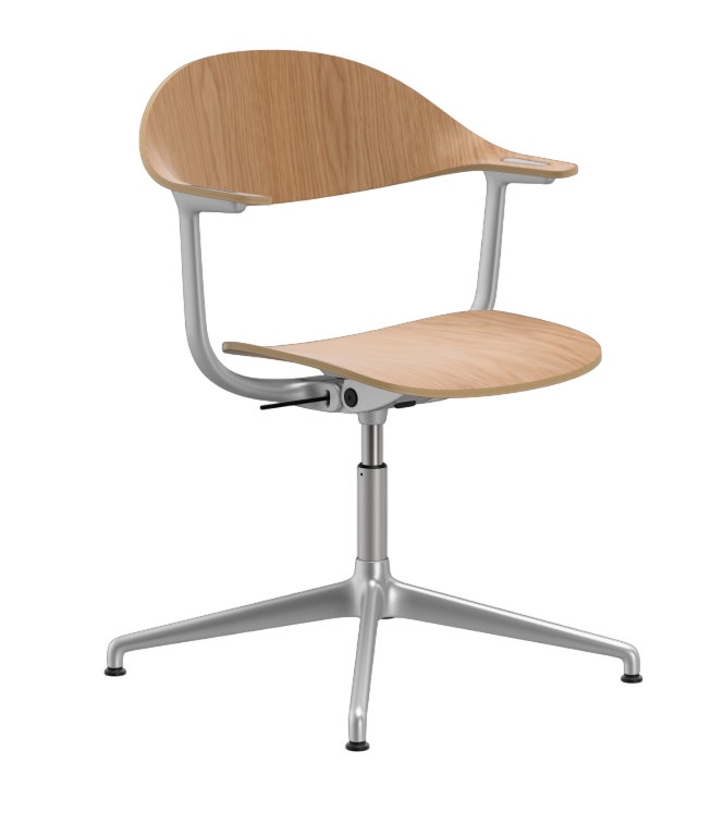 Vitra Mynt Four-Star Base Plywood Chair