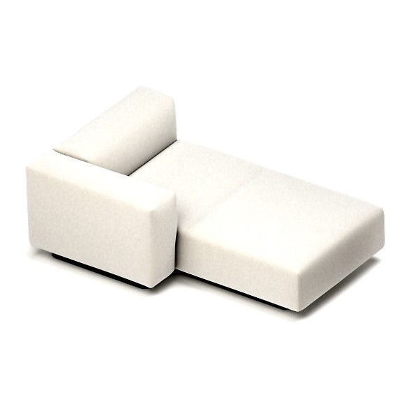 Vitra Soft Modular Sofa - Chaise Longue Element, Left