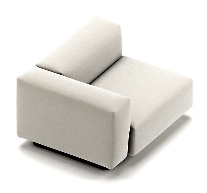 Vitra Soft Modular Sofa - Side Element, Left