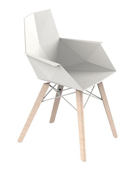 Vondom Faz Armchair - Wood Leg (Priced Each, Sold in Sets of 4)