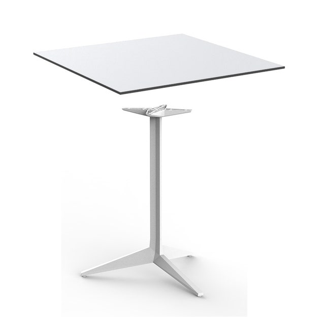 Vondom Faz Square Dining Table - 3 Legs Base