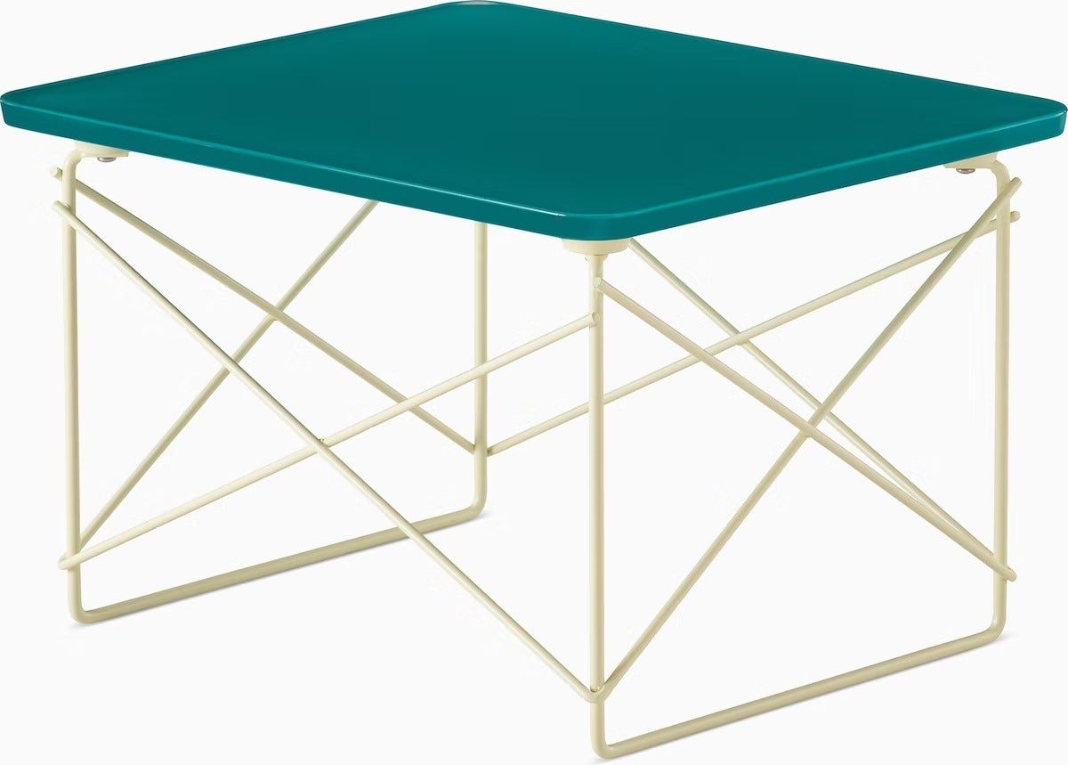 CLEARANCE Herman Miller x HAY Eames® Wire Base Low Table, Green