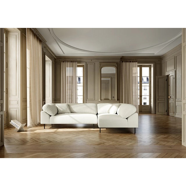 Woud Collar Sectional 2 Sofa