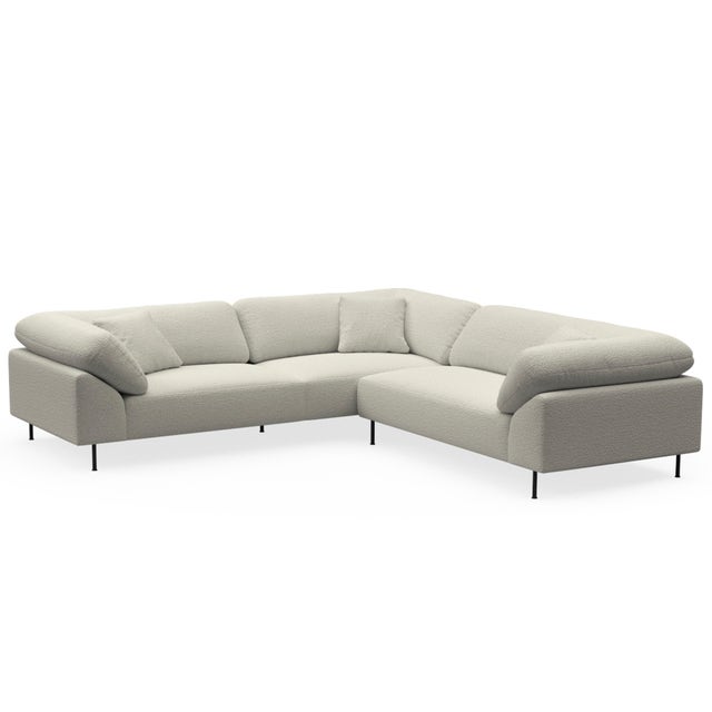 Woud Collar Sectional 4 Sofa