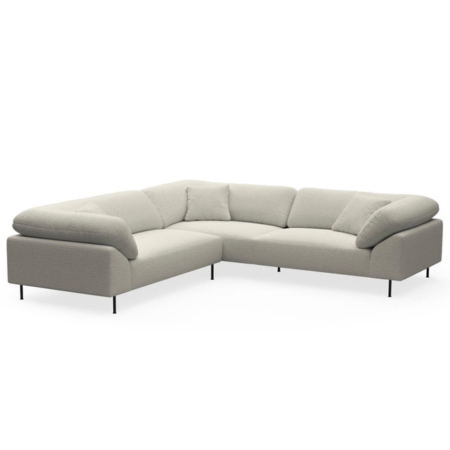 Woud Collar Sectional 5 Sofa