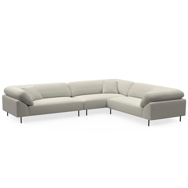 Woud Collar Sectional 6 Sofa
