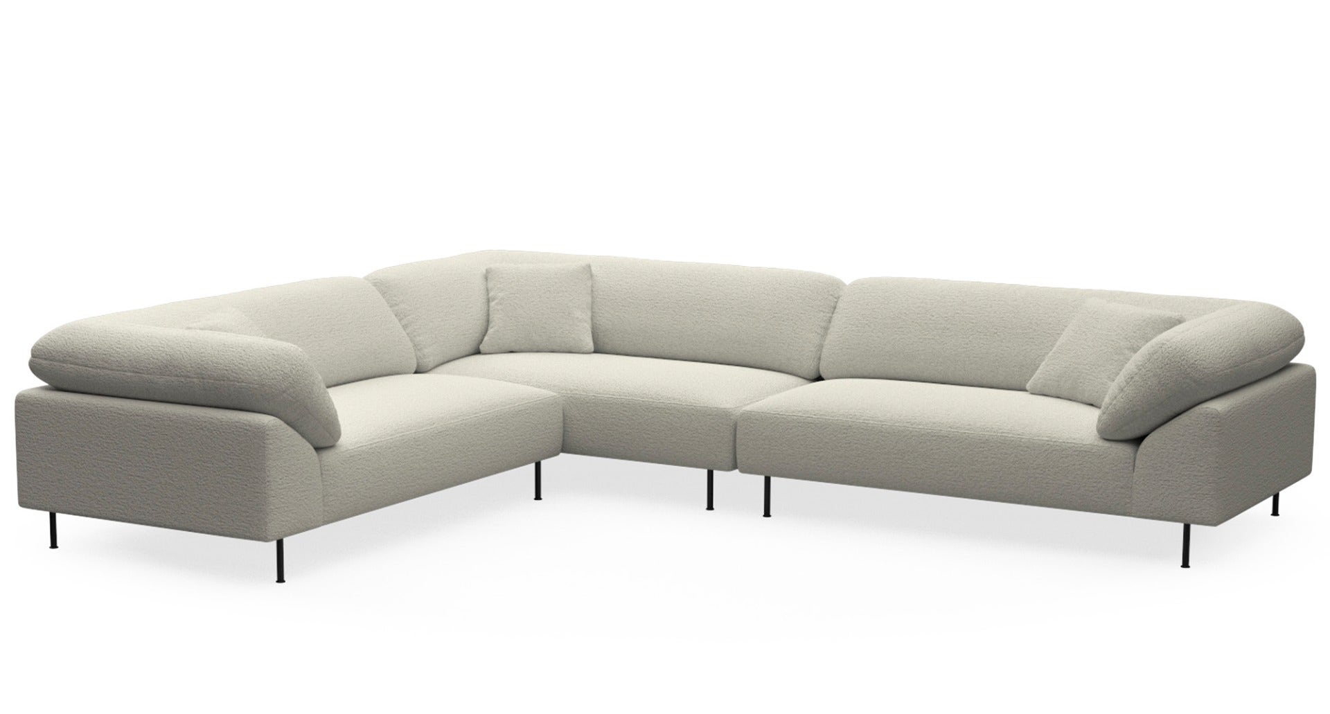 Woud Collar Sectional 7 Sofa