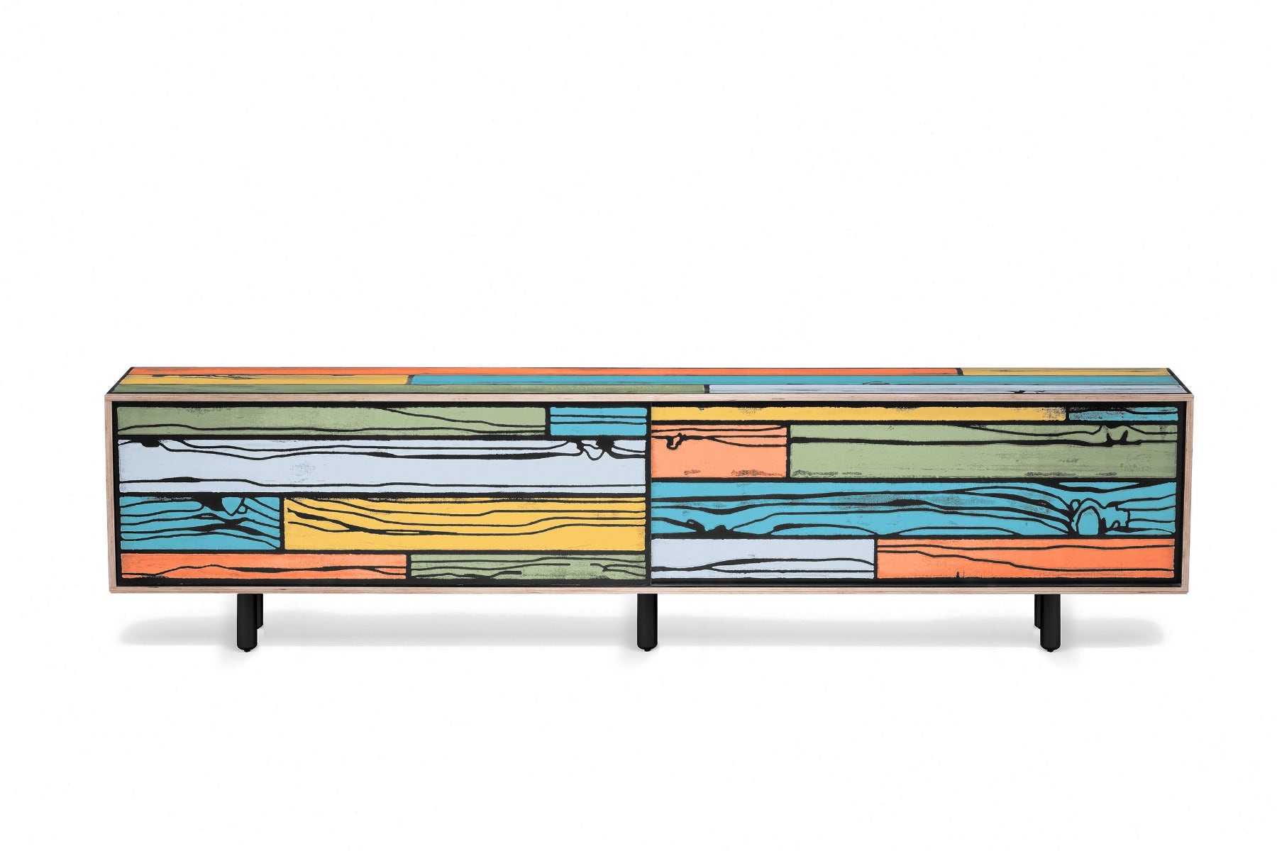 Established & Sons Wrongwoods Low Cabinet L2600