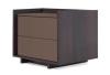 Burnt Oak (Borgogna) Structure, Taupy (Fango) Matt Laquered Top and Drawers