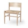 Matt Lacquered Oak with natural paper cord seat