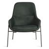 Navy Green Leather / Blackened Steel Base