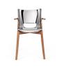 18/10 Stainless Steel Mirror Polished / Brown Dye Beech Wood
