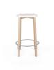 Steel Coloured with Epoxy Resin White / Natural Dye Beech Wood