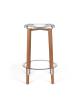 18/10 Stainless Steel Mirror Polished / Brown Dye Beech Wood
