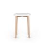Steel Coloured with Epoxy Resin White / Natural Dye Beech Wood