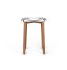 18/10 Stainless Steel Mirror Polished / Brown Dye Beech Wood