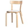 Natural Lacquered Legs, Laminate White Seat