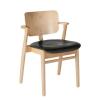 Natural Lacquered Birch / Black Leather Prestige
