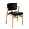 Natural Lacquered Oak / Black Leather Prestige