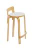 Seat IKI White HPL / Legs and Backrest Natural Lacquered