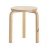 Natural Wild Birch Lacquered Legs, Birch Veneer Seat