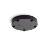 Round, Black Powder Coated