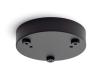 Round, Black Powder Coated