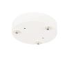 Round, White Powder Coated