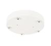 Round, White Powder Coated