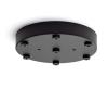 Round, Black Powder Coated