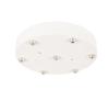 Round, White Powder Coated