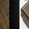 Brushed Bronze - Black Embossed - Bevelled Bronze Glass