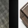 Brushed Grey - Black Embossed - Bevelled Bronze Glass