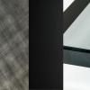 Brushed Grey - Black Embossed - Bevelled Fumè Glass