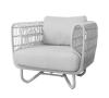 White Frame with White Cushions