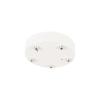 Round, White Powder Coated