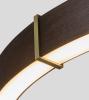 Dark Stained Walnut / Distressed Brass