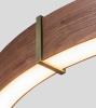 Walnut / Distressed Brass