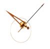Polished brass Case, Minute hand in Black fiberglass and Walnut arrow
