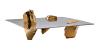 Gold metallized aluminum / Polished stainless steel