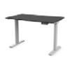Black Laminate Top with Silver Base