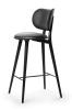 Black Stain Beech Base / Black Leather Seat