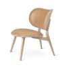 Matt Lacquered Oak - Natural Tanned Leather Seat