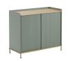 Lacquered Oak/Dusty Green